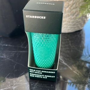 Starbucks 2022 Holiday mini tumbler ornament Waxberry green ombré